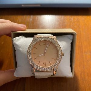 Rose gold watch